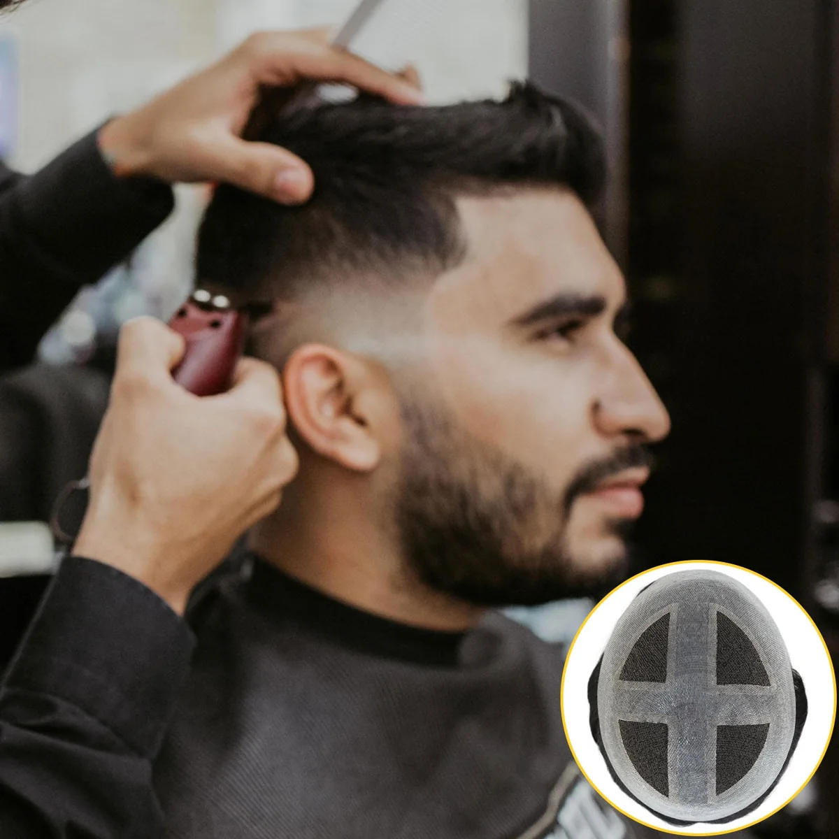HairBro French Lace V-Looped Thin Skin
