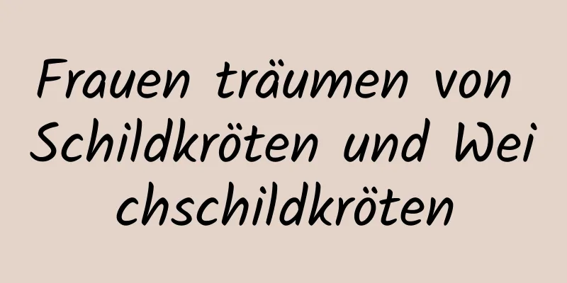 Frauen träumen von Schildkröten und Weichschildkröten