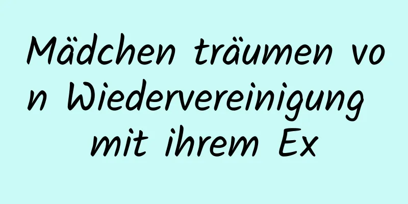 Mädchen träumen von Wiedervereinigung mit ihrem Ex