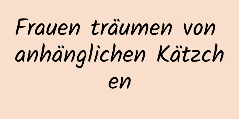 Frauen träumen von anhänglichen Kätzchen