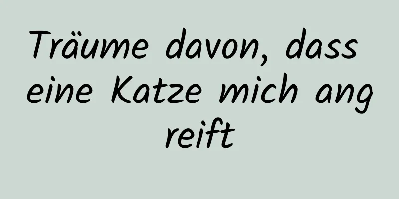 Träume davon, dass eine Katze mich angreift