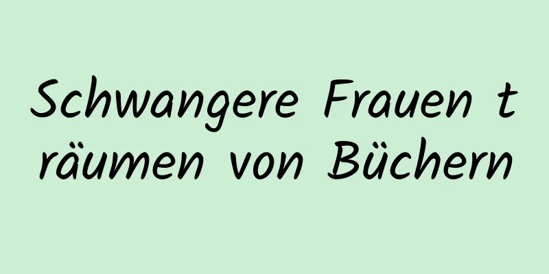 Schwangere Frauen träumen von Büchern