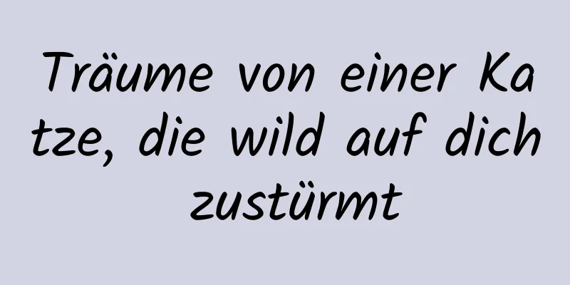 Träume von einer Katze, die wild auf dich zustürmt