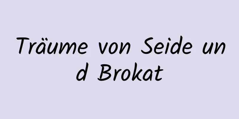 Träume von Seide und Brokat