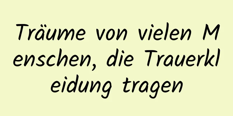 Träume von vielen Menschen, die Trauerkleidung tragen