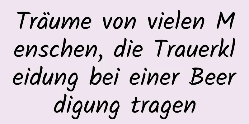 Träume von vielen Menschen, die Trauerkleidung bei einer Beerdigung tragen