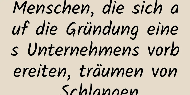 Menschen, die sich auf die Gründung eines Unternehmens vorbereiten, träumen von Schlangen