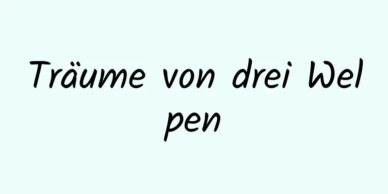 Träume von drei Welpen