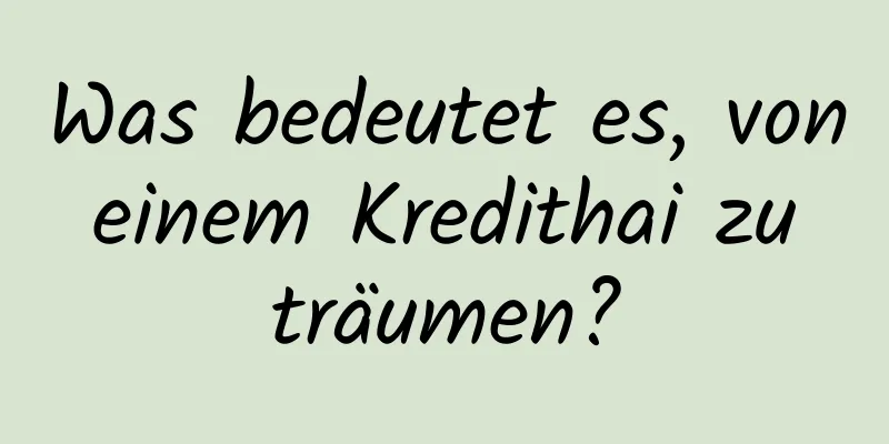 Was bedeutet es, von einem Kredithai zu träumen?