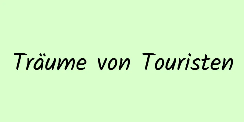 Träume von Touristen