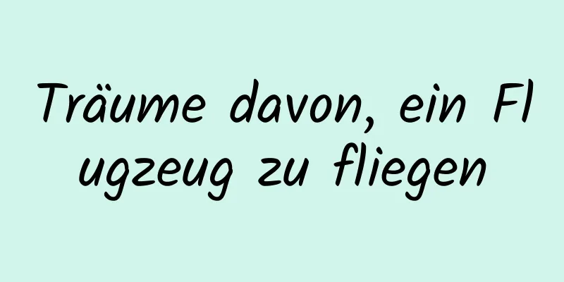 Träume davon, ein Flugzeug zu fliegen