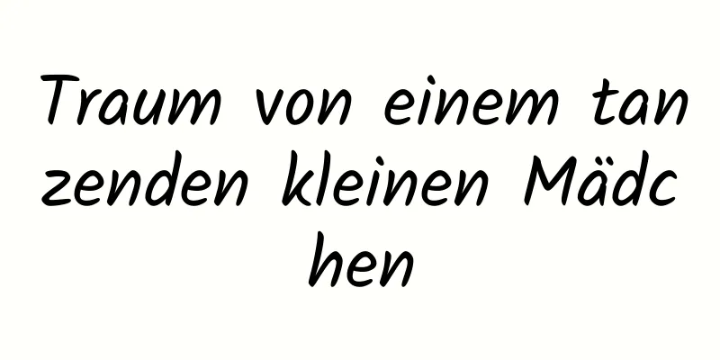 Traum von einem tanzenden kleinen Mädchen