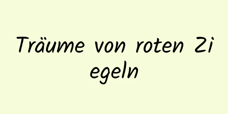 Träume von roten Ziegeln