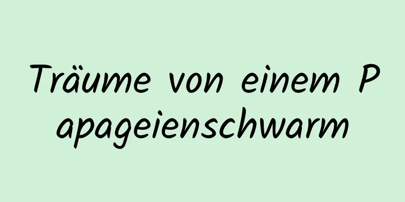 Träume von einem Papageienschwarm