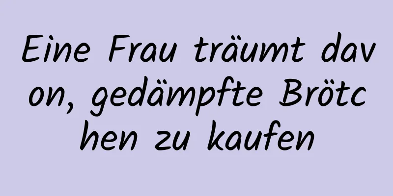 Eine Frau träumt davon, gedämpfte Brötchen zu kaufen