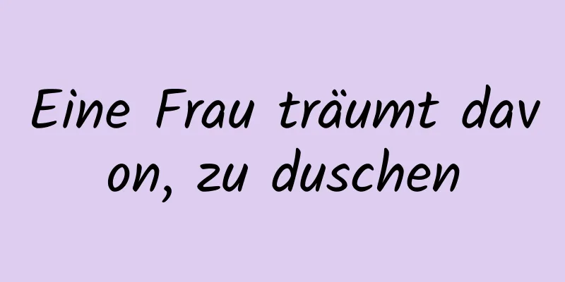 Eine Frau träumt davon, zu duschen