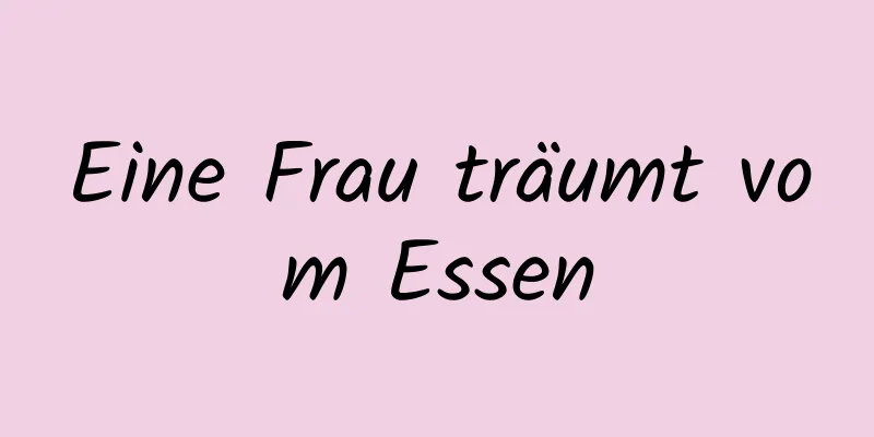 Eine Frau träumt vom Essen