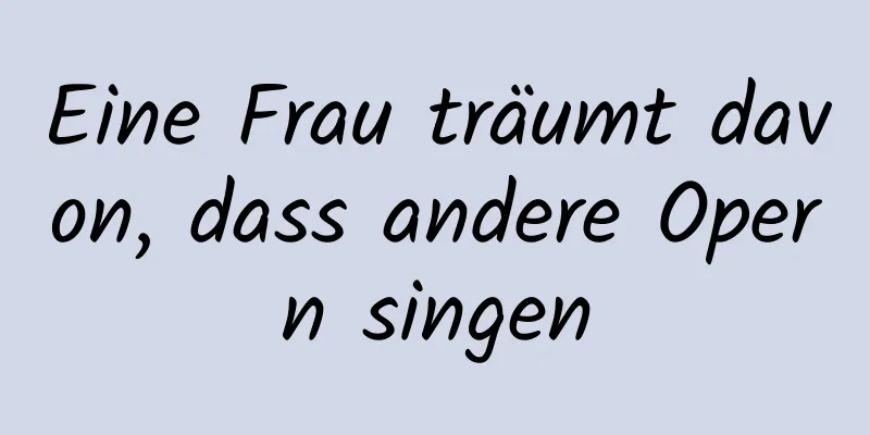 Eine Frau träumt davon, dass andere Opern singen