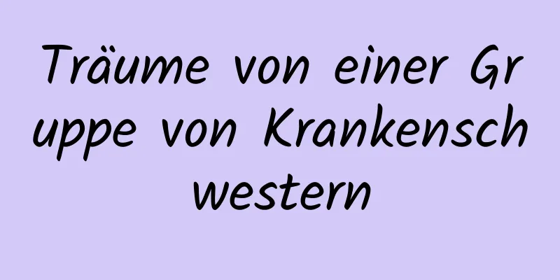 Träume von einer Gruppe von Krankenschwestern