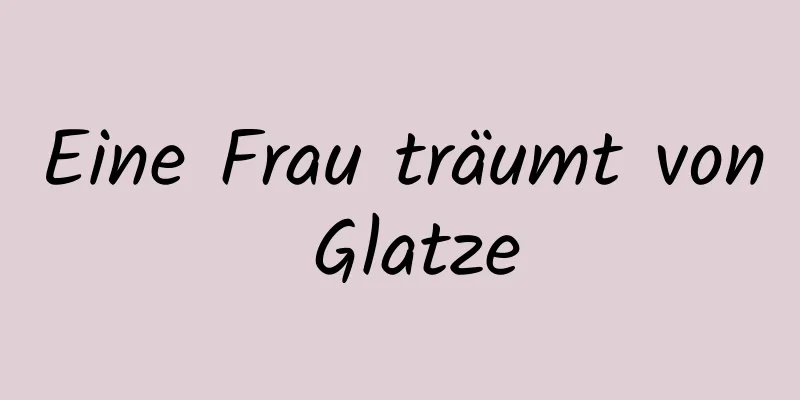 Eine Frau träumt von Glatze