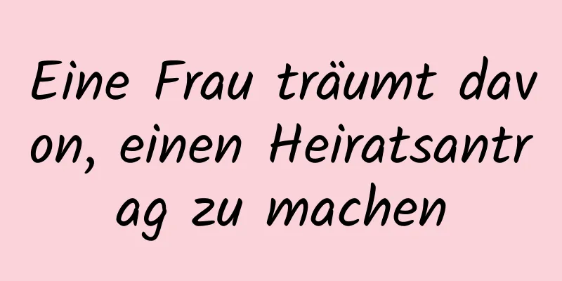 Eine Frau träumt davon, einen Heiratsantrag zu machen