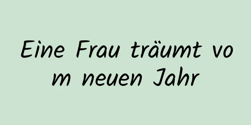 Eine Frau träumt vom neuen Jahr