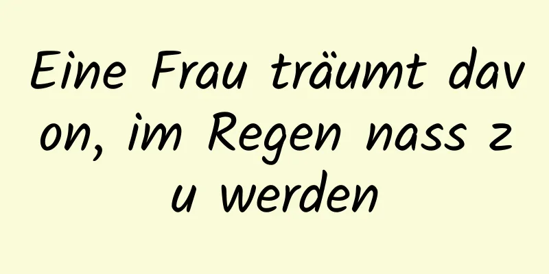 Eine Frau träumt davon, im Regen nass zu werden