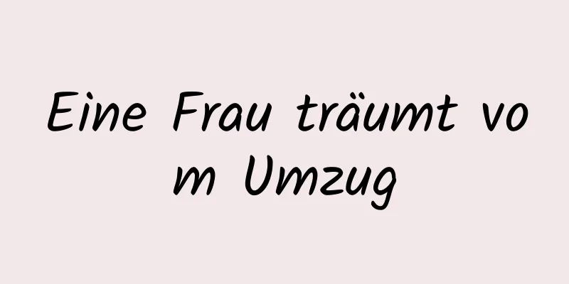 Eine Frau träumt vom Umzug