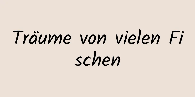 Träume von vielen Fischen