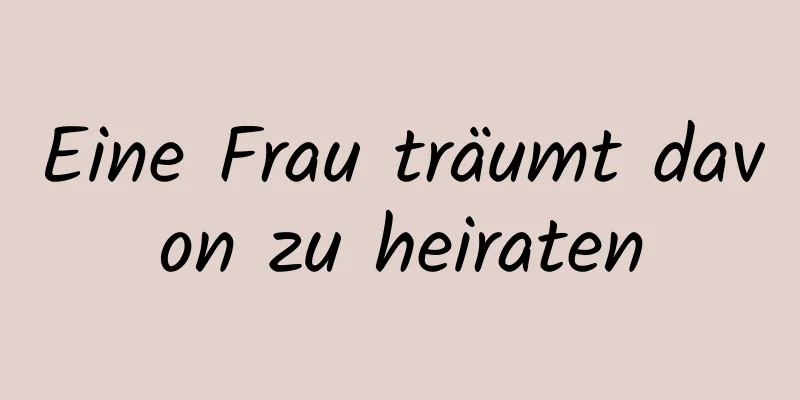 Eine Frau träumt davon zu heiraten