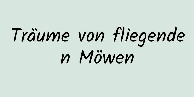 Träume von fliegenden Möwen