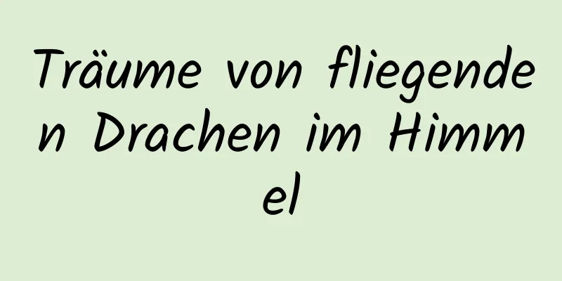 Träume von fliegenden Drachen im Himmel