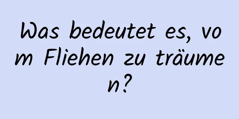 Was bedeutet es, vom Fliehen zu träumen?