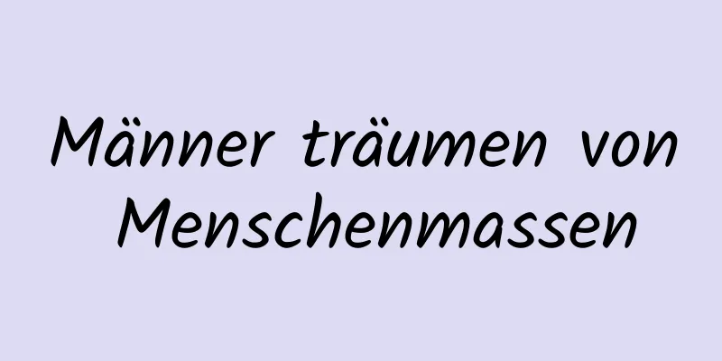 Männer träumen von Menschenmassen