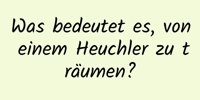 Was bedeutet es, von einem Heuchler zu träumen?